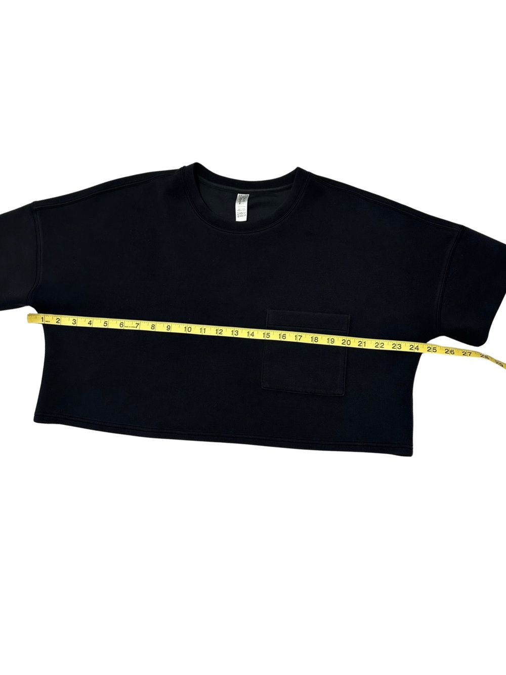 SPANX AirEssentials Black Oversized Pocket Tee Top XL Soft Luxe Lounge - Picture 7 of 9